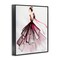 Stupell Industries Feminine Fashion Gown Framed Giclee By Texturetones